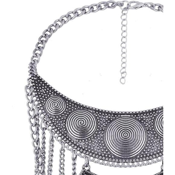 Exaggerated Vintage Maxi Choker Statement Collar Necklace Pendants - Picture 3 of 7